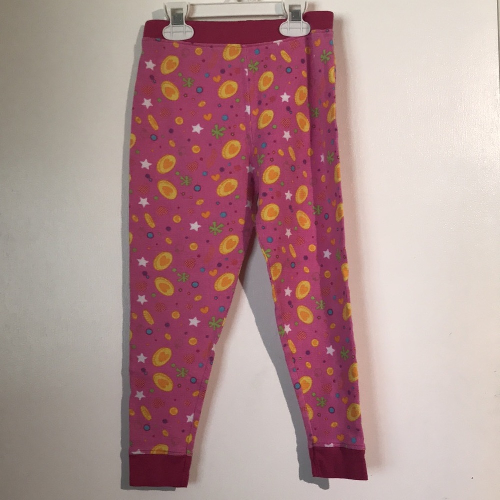 Shopkins Moose Girls Pajama Set Size 8 Pink White 2pc Long Sleeve Kids Sleep - Picture 6 of 7